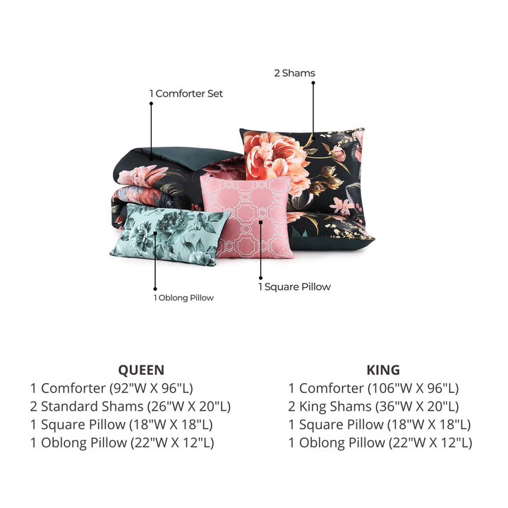 Bebejan Botanical Birds 5 Piece Reversible Comforter Set Comforter Sets By Bebejan®