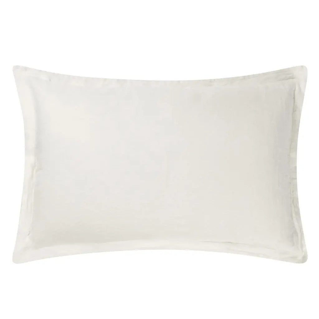 Biella Ivory Pillowcase Pillowcase By Designers Guild