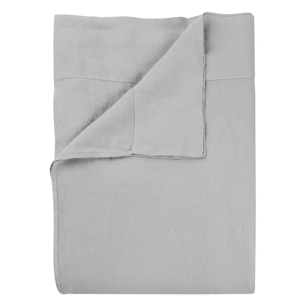 Biella Pale Grey & Dove Fitted Sheet Fitted Sheet By Designers Guild