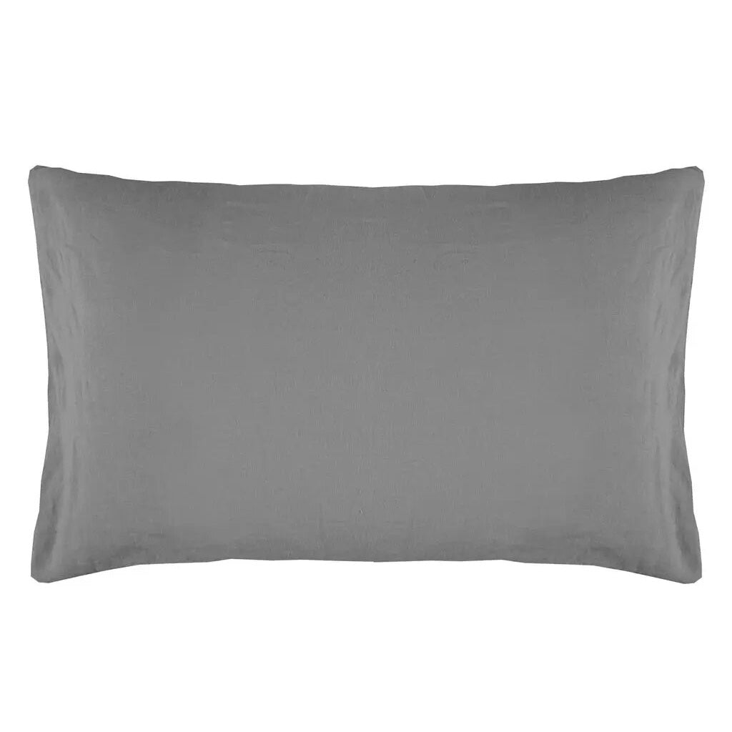 Biella Pale Grey & Dove Pillowcase Pillowcase By Designers Guild