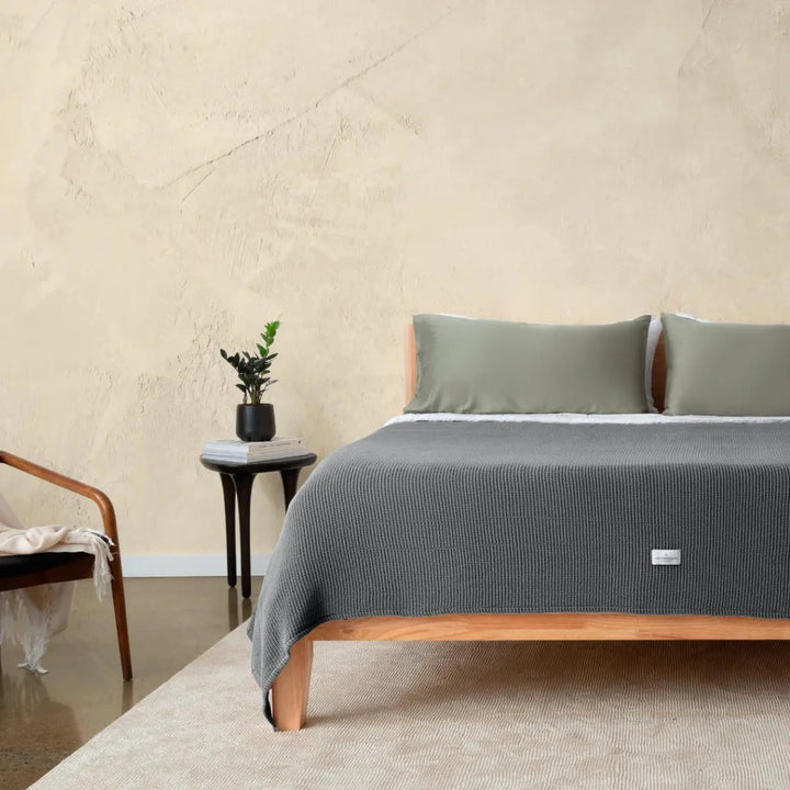 Blissful CleanBamboo® Waffle Throw Blanket Blanket By ettitude