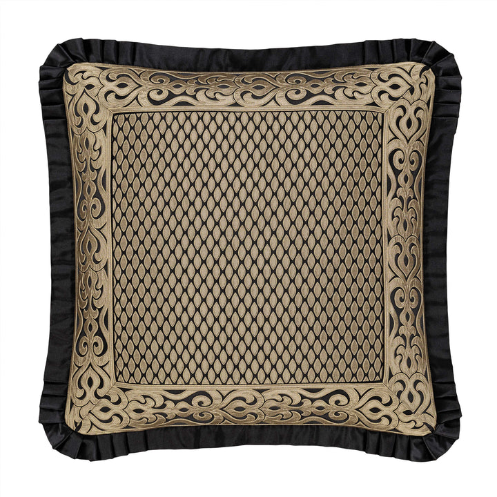 Bolero Black and Gold Euro Sham Euro Sham By J. Queen New York