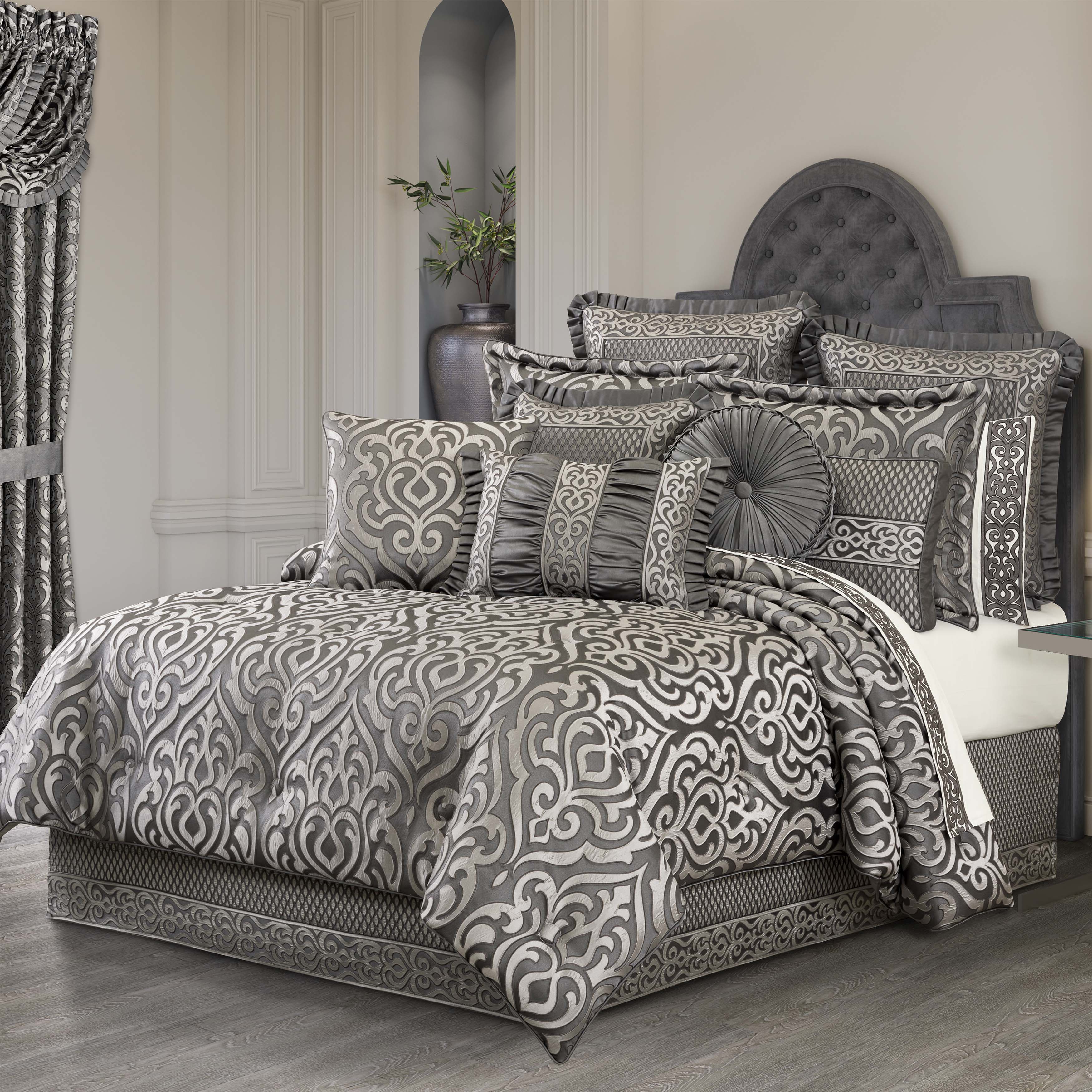 Bolero Silver 4 Piece Comforter Set – Latest Bedding