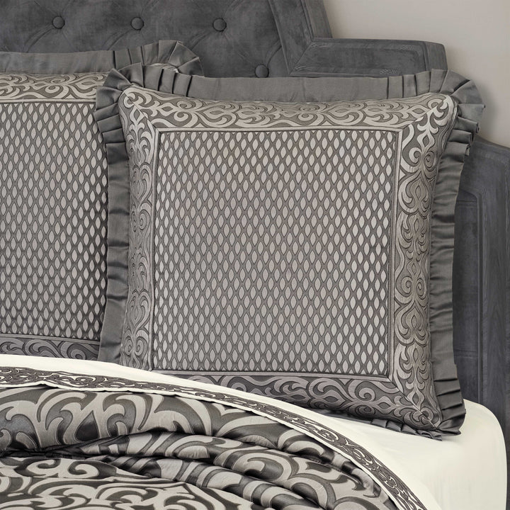 Bolero Silver Euro Sham Euro Sham By J. Queen New York