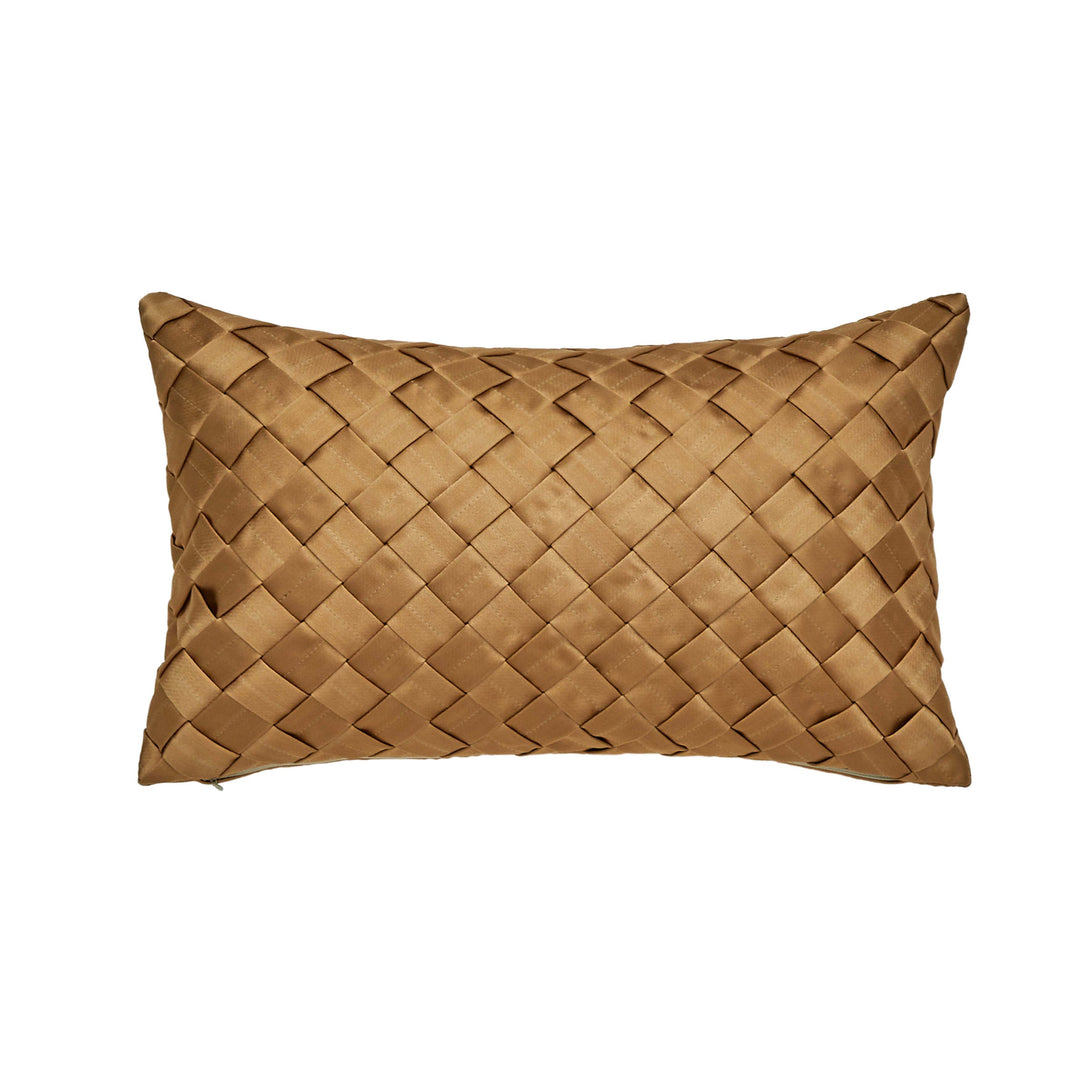 Bordeaux Gold Boudoir Decorative Throw Pillow 21" x 13" Throw Pillows By J. Queen New York