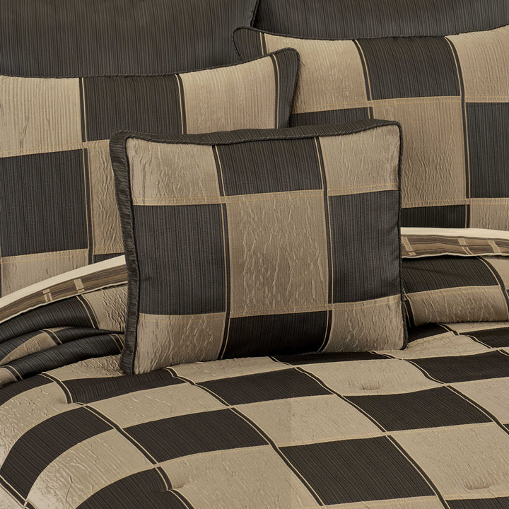 Brando Bronze Boudoir Decorative Throw Pillow 20" x 15" Throw Pillows By J. Queen New York