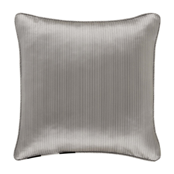 Brando Charcoal Square Decorative Throw Pillow 20" x 20" Throw Pillows By J. Queen New York