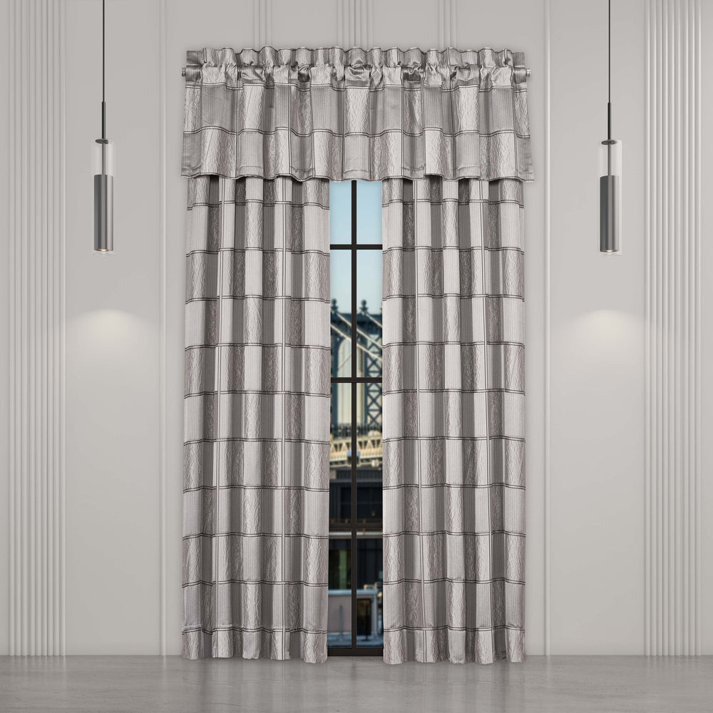 Brando Charcoal Straight Window Valance Window Valances By J. Queen New York