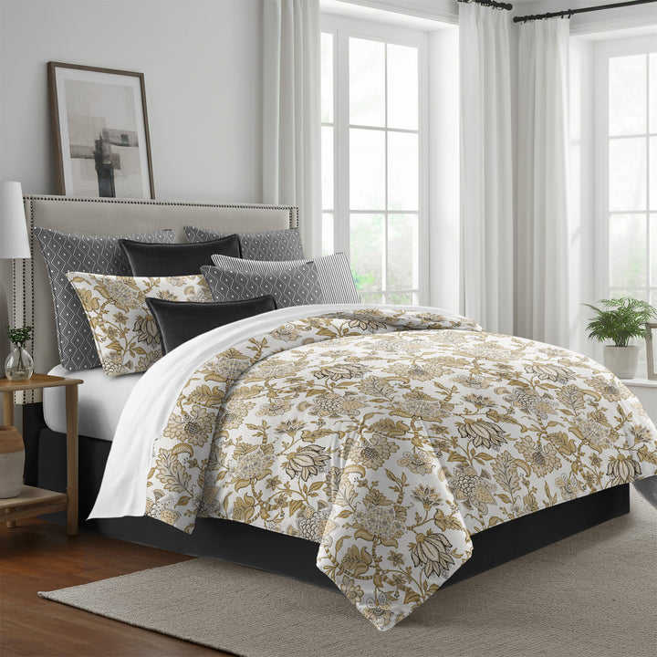 Bronte Gold 8 Piece Coverlet Set Coverlet By Colcha Linens