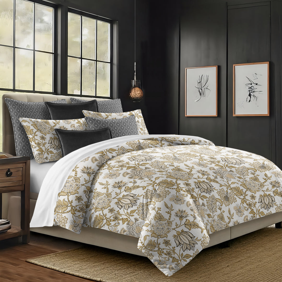 Bronte Gold 8 Piece Coverlet Set Coverlet By Colcha Linens