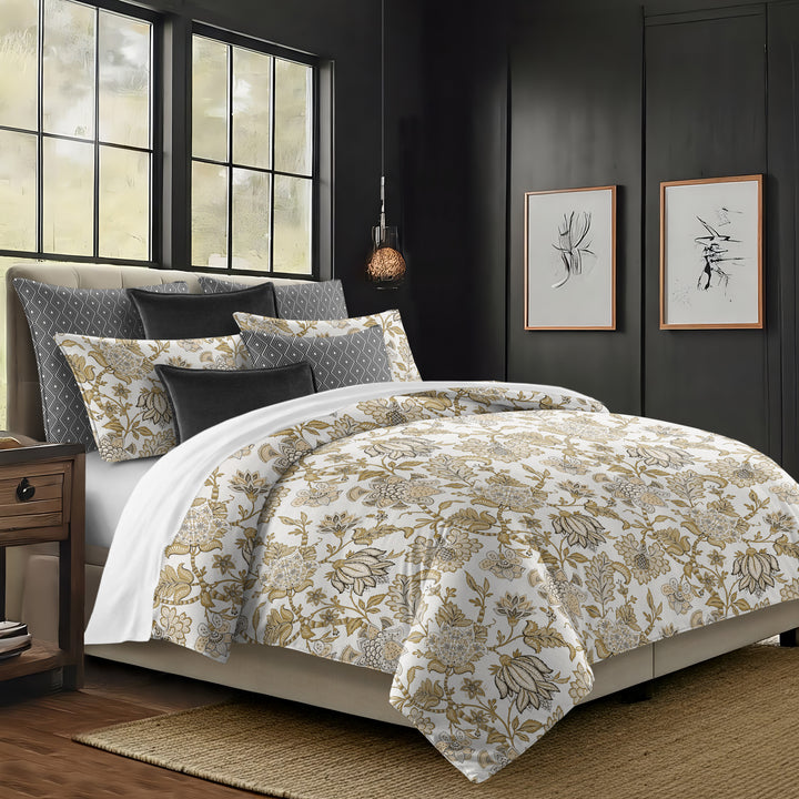 Bronte Gold 8 Piece Coverlet Set Coverlet By Colcha Linens