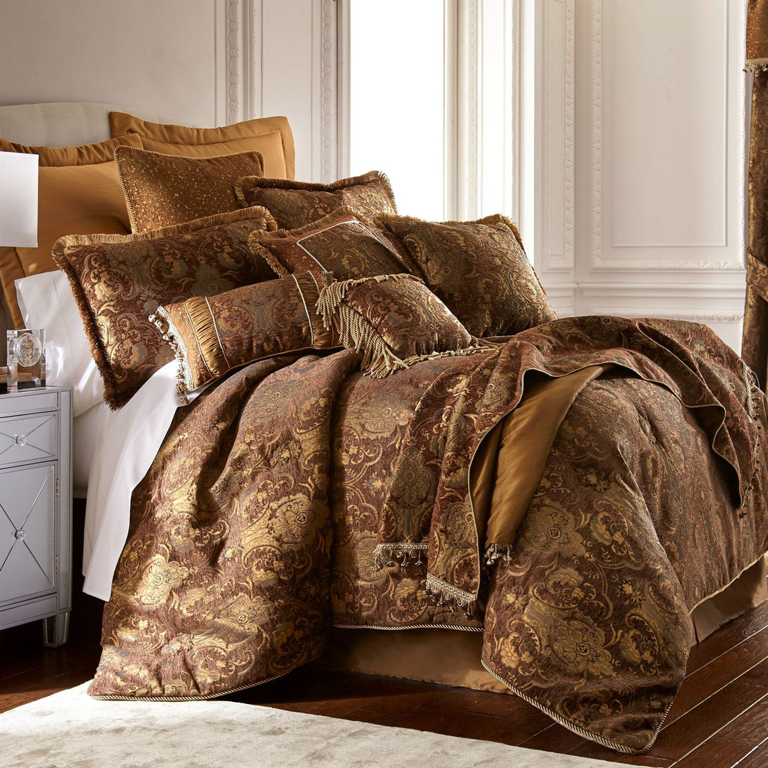 Sherry Kline China Art Brown Size 5 Piece Comforter Set Comforter Sets By Pacific Coast Home Furnishings