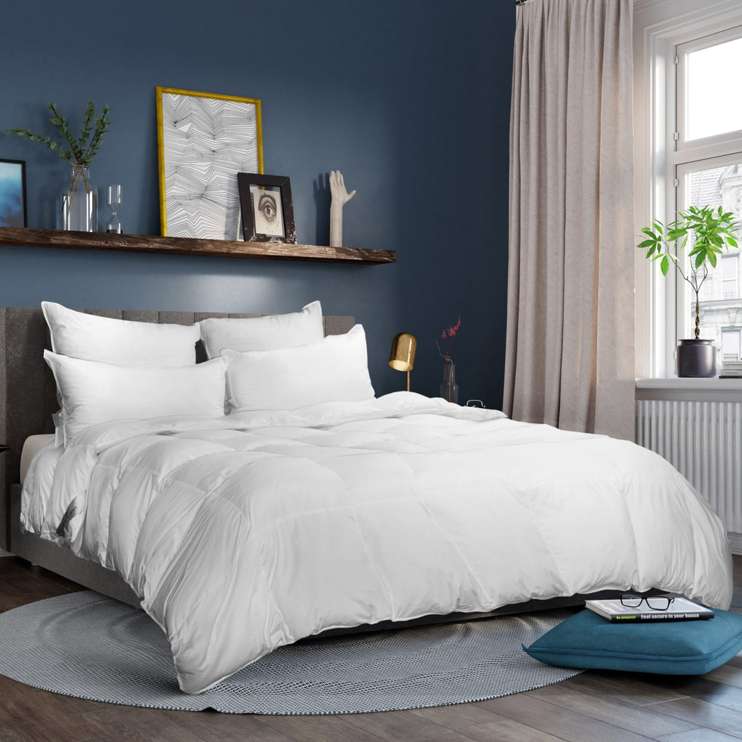 Cascada Summit 600+ Hypoallergenic White Goose Down Comforter Duvet Insert By Downright