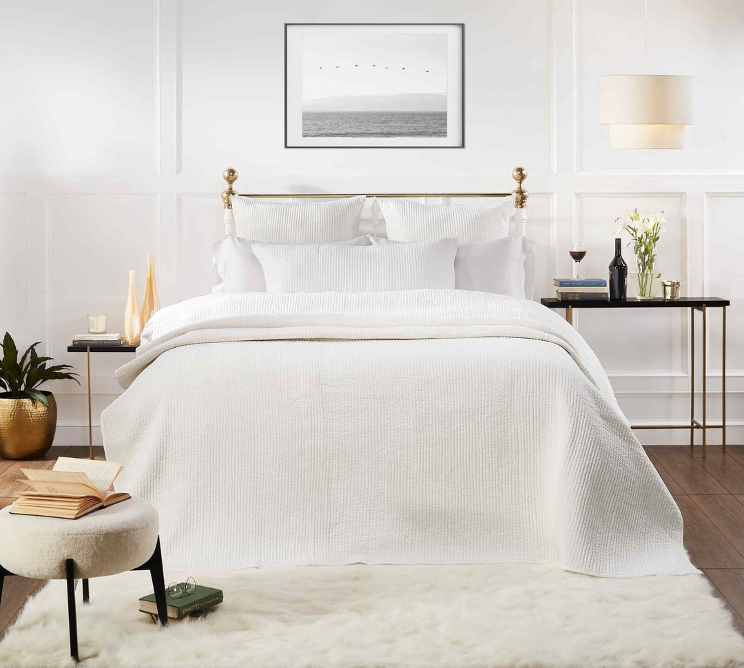 Spencer Channel Stitch Velvet Coverlet Coverlet By Orchids Lux Home