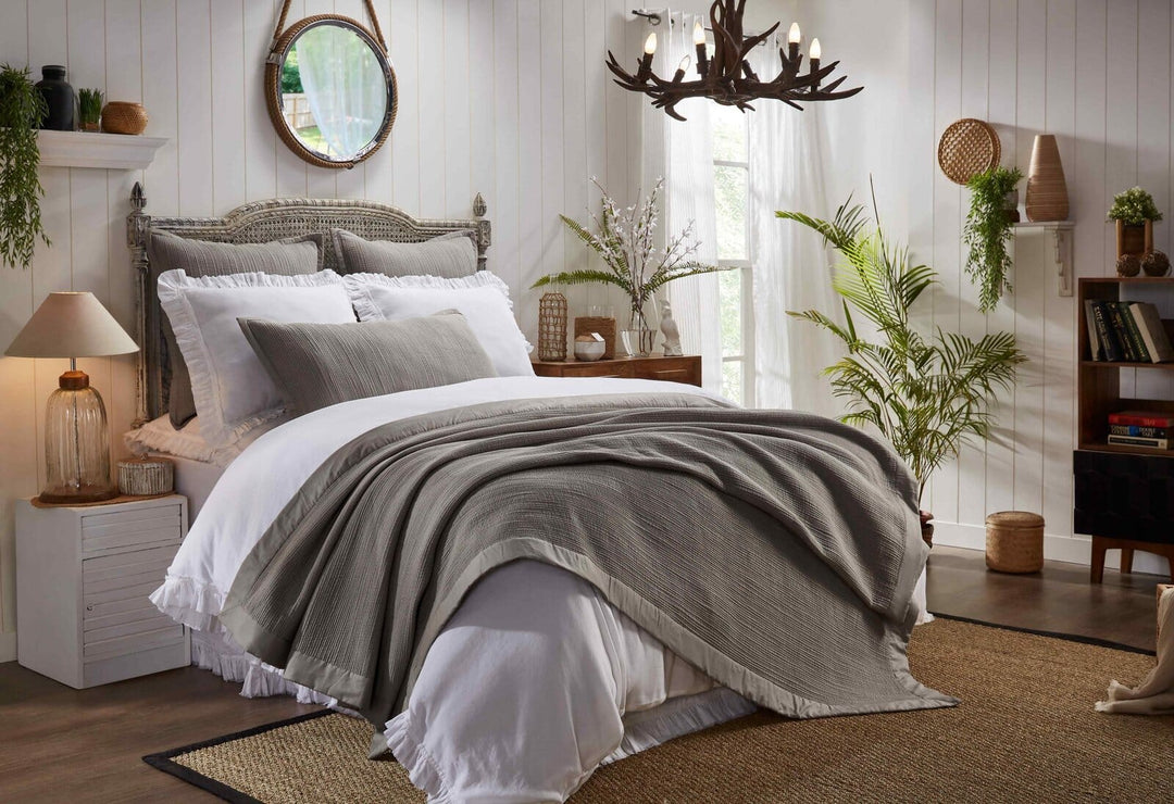 Laela Channel Stitch Cotton Coverlet Coverlet By Orchids Lux Home