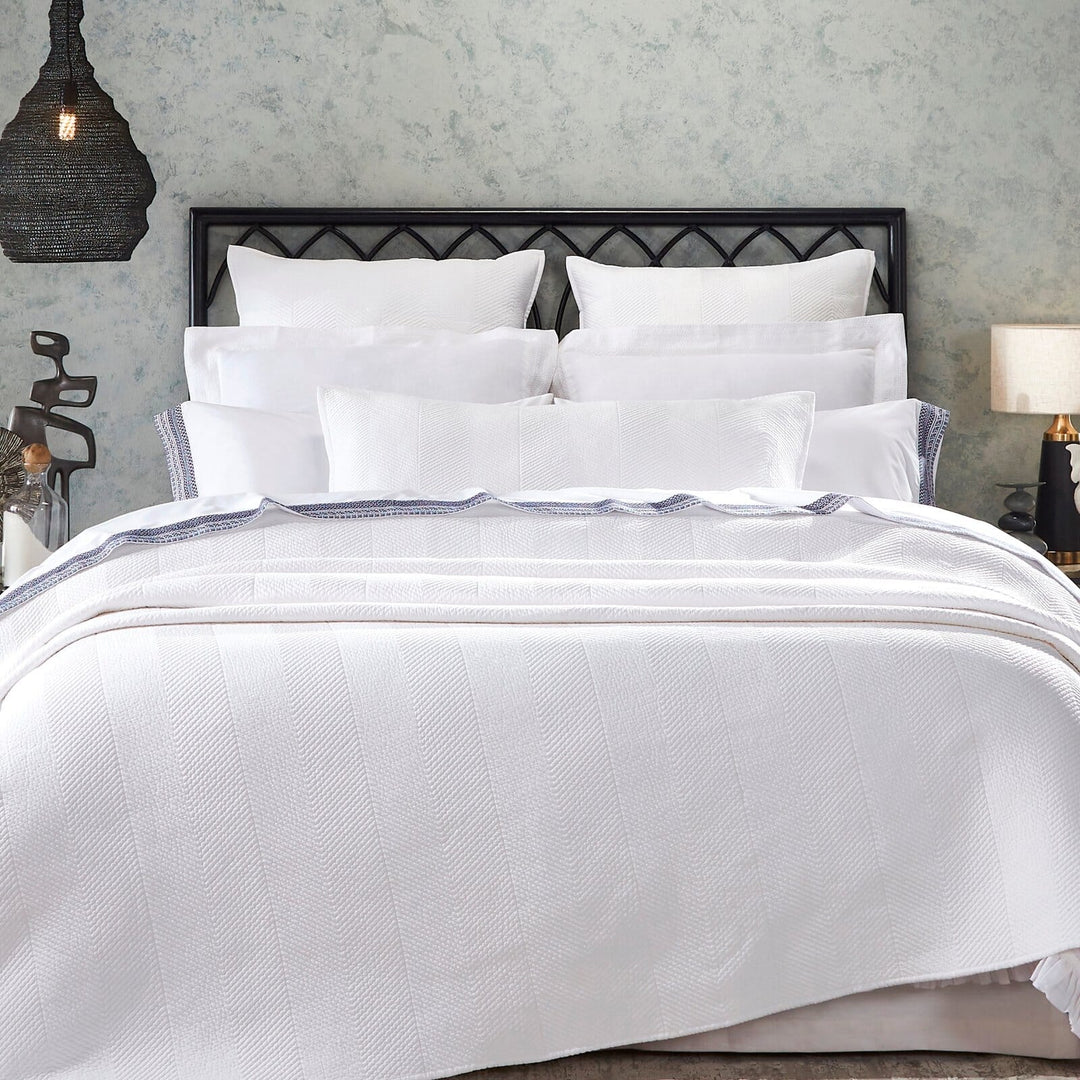 Athena Chevron Cotton Sateen Coverlet Coverlet By Orchids Lux Home