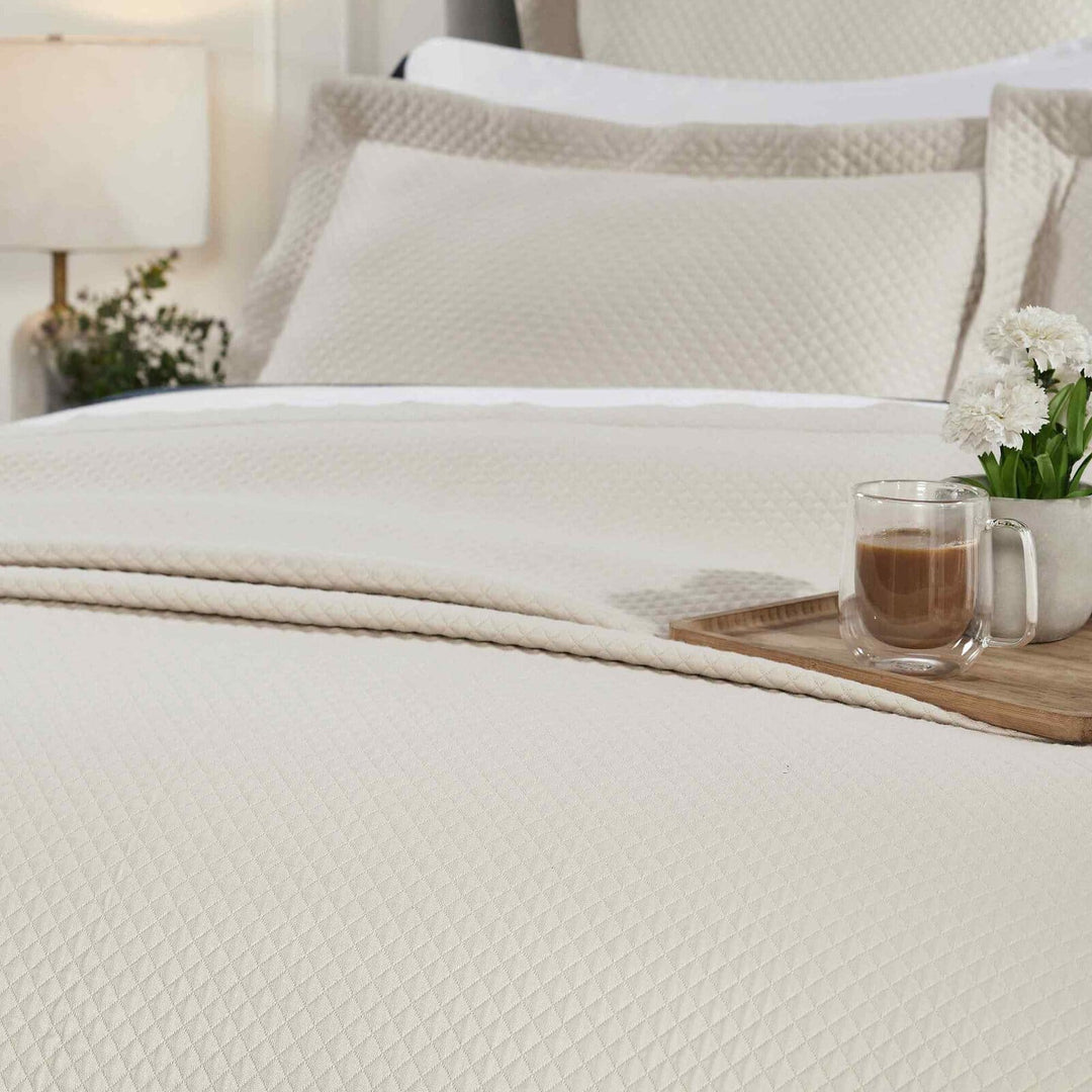 Hamilton Diamond Matelasse Coverlet Coverlet By Orchids Lux Home