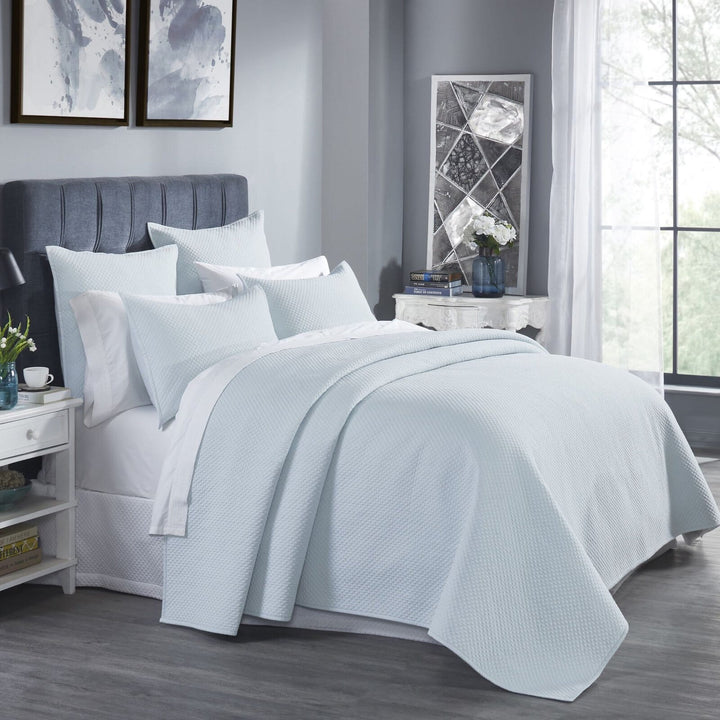 Valentina Diamond Quilted Sateen Coverlet Coverlet By Orchids Lux Home