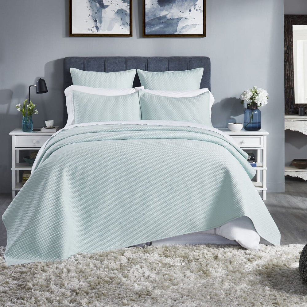 Valentina Diamond Quilted Sateen Coverlet Coverlet By Orchids Lux Home