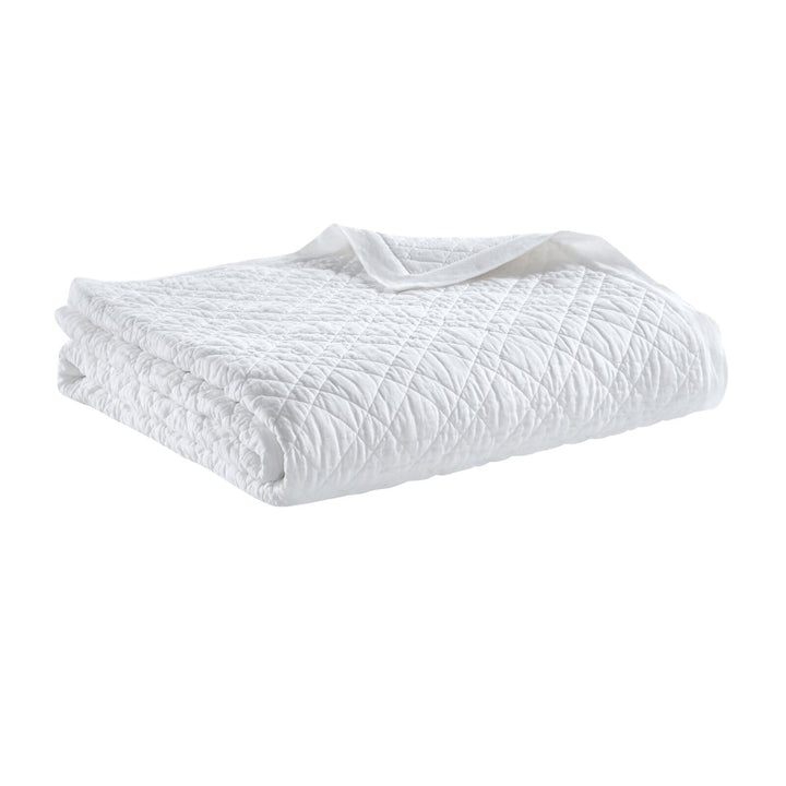 Chloe European Linen Diamond Coverlet Coverlet By Orchids Lux Home