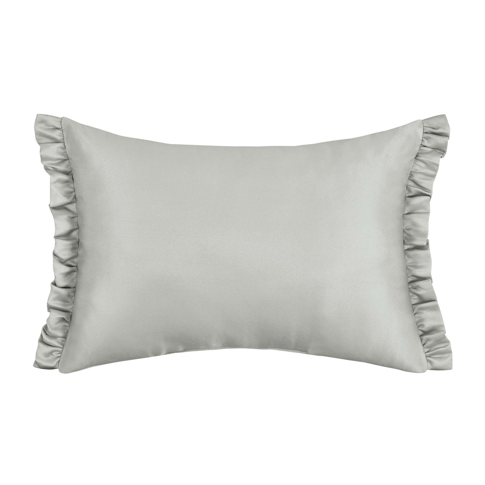 Calmfield Aqua Boudoir Decorative Throw Pillow 19" x 13" Throw Pillows By J. Queen New York