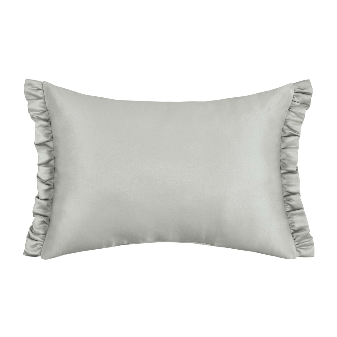 Calmfield Aqua Boudoir Decorative Throw Pillow 19" x 13" Throw Pillows By J. Queen New York