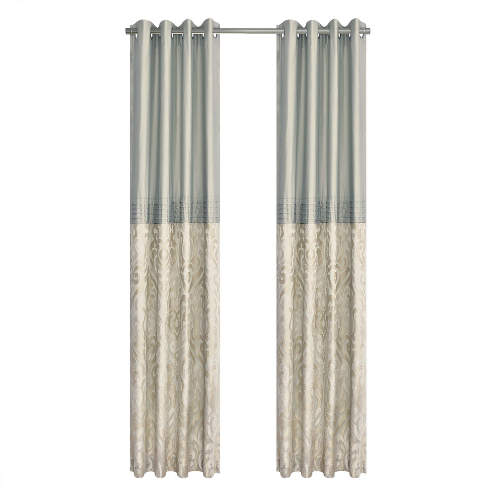 Calmfield Aqua Grommet Pair Pair Window Panels By J. Queen New York