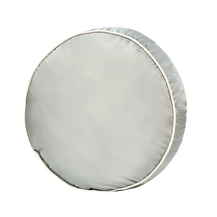 Calmfield Aqua Round Decorative Throw Pillow 15" x 15" Throw Pillows By J. Queen New York