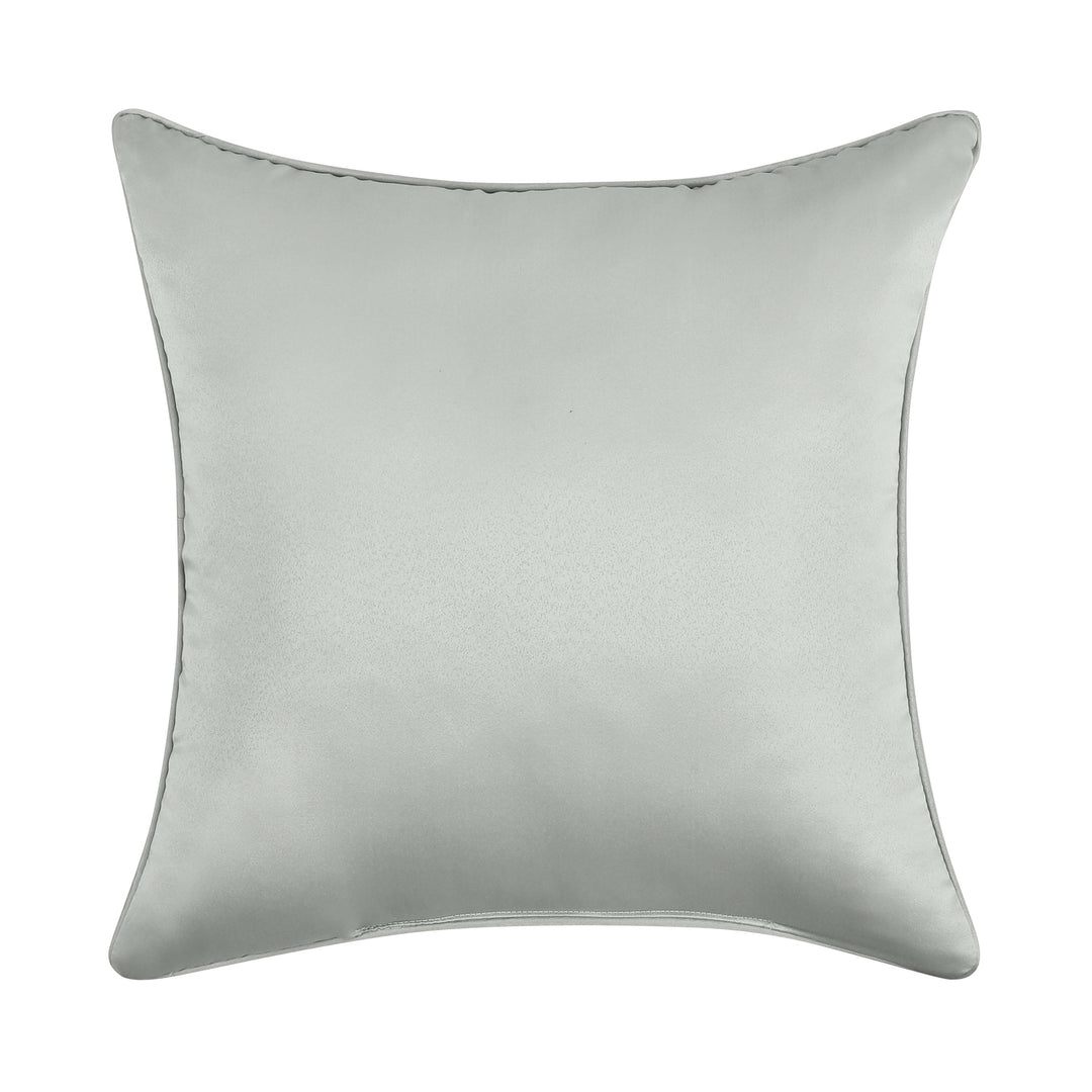 Calmfield Aqua Square Decorative Throw Pillow 18" x 18" Throw Pillows By J. Queen New York