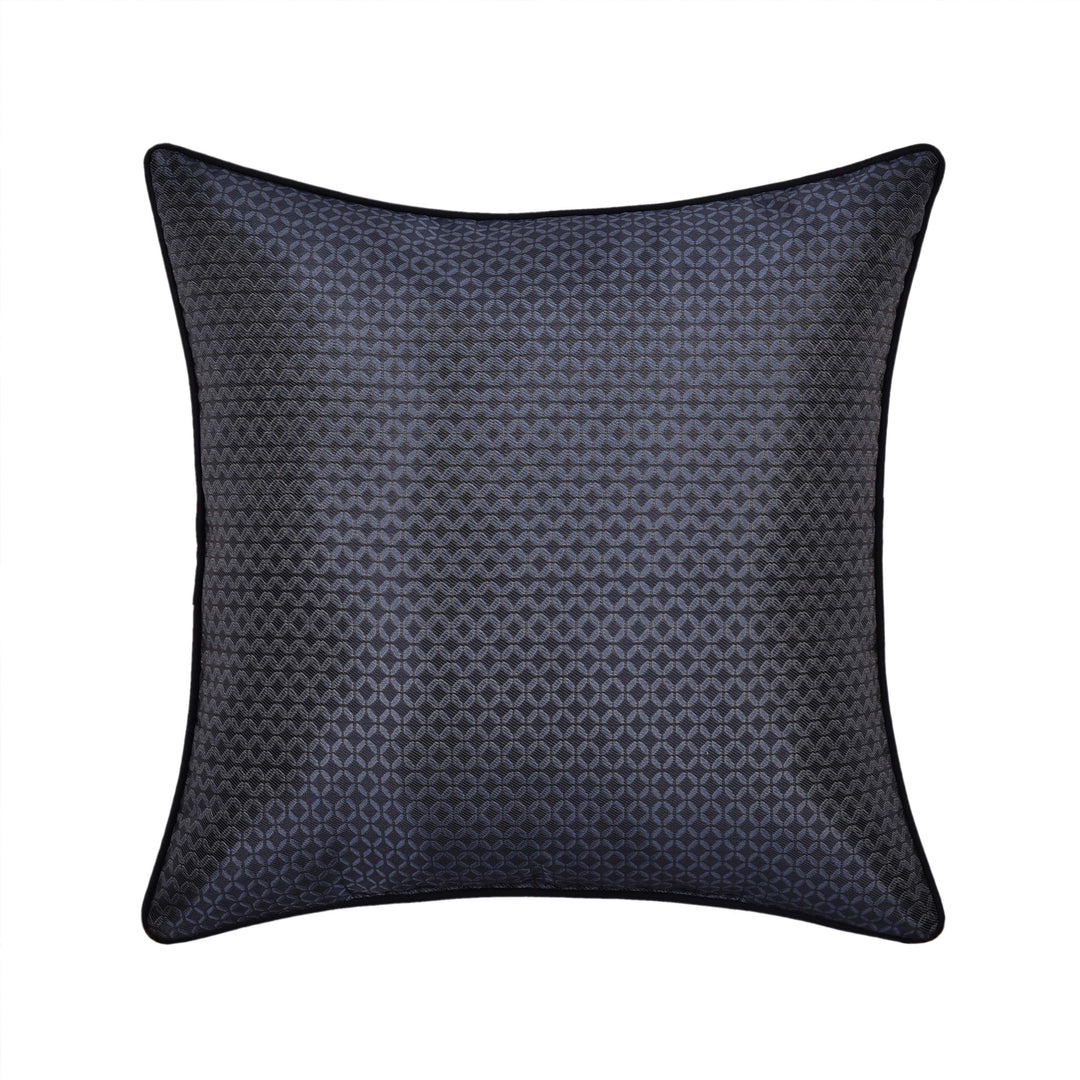 Carlisle Indigo Square Decorative Throw Pillow 18" x 18" Throw Pillows By J. Queen New York
