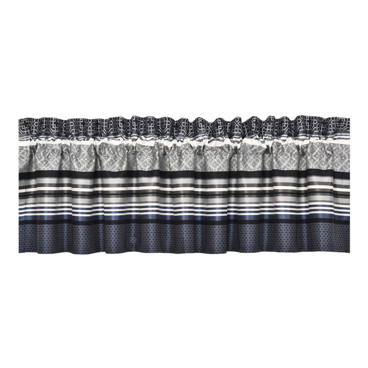 Carlisle Indigo Straight Window Valance Window Valance By J. Queen New York