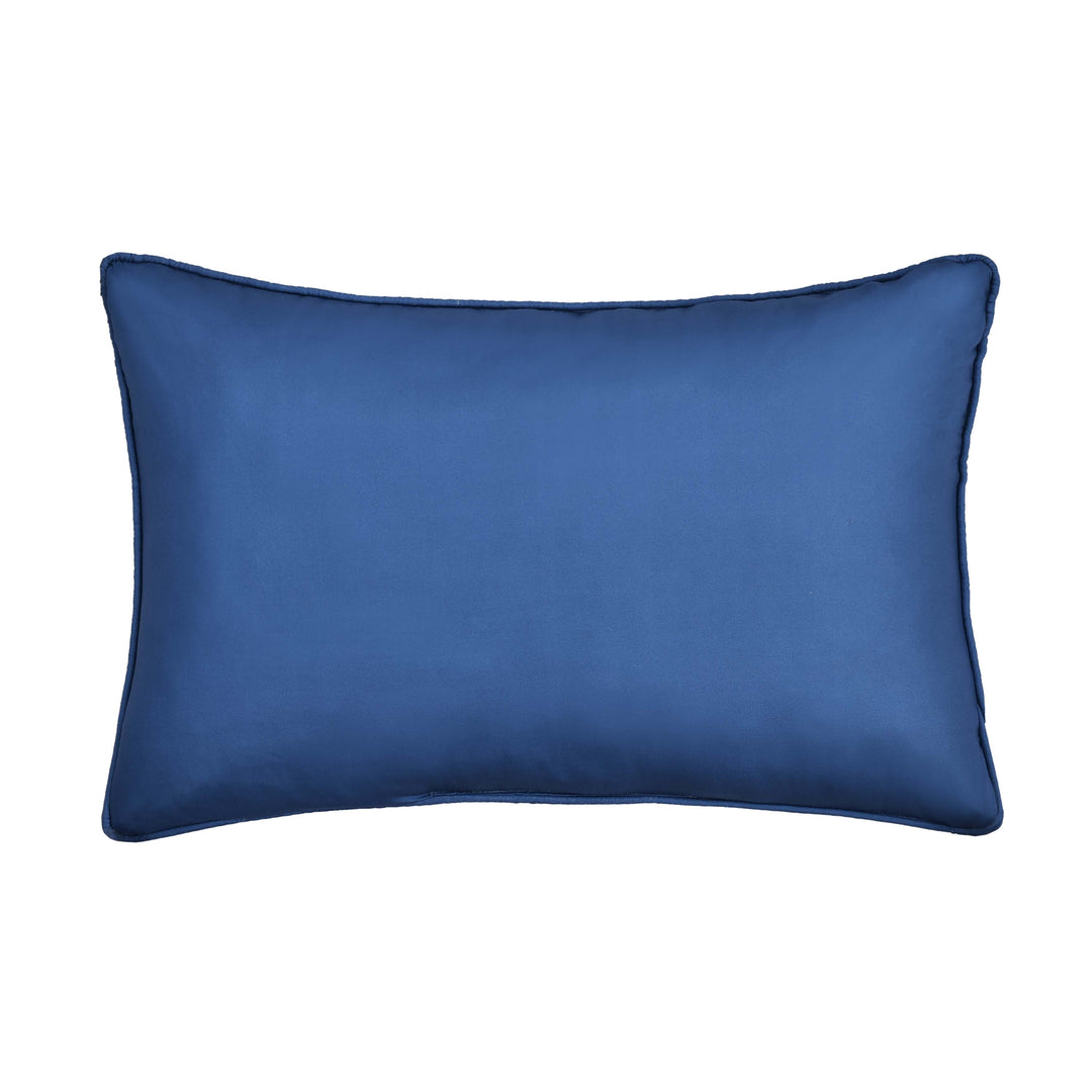 Carson Blue Boudoir Decorative Throw Pillow 22" x 14" Throw Pillows By J. Queen New York