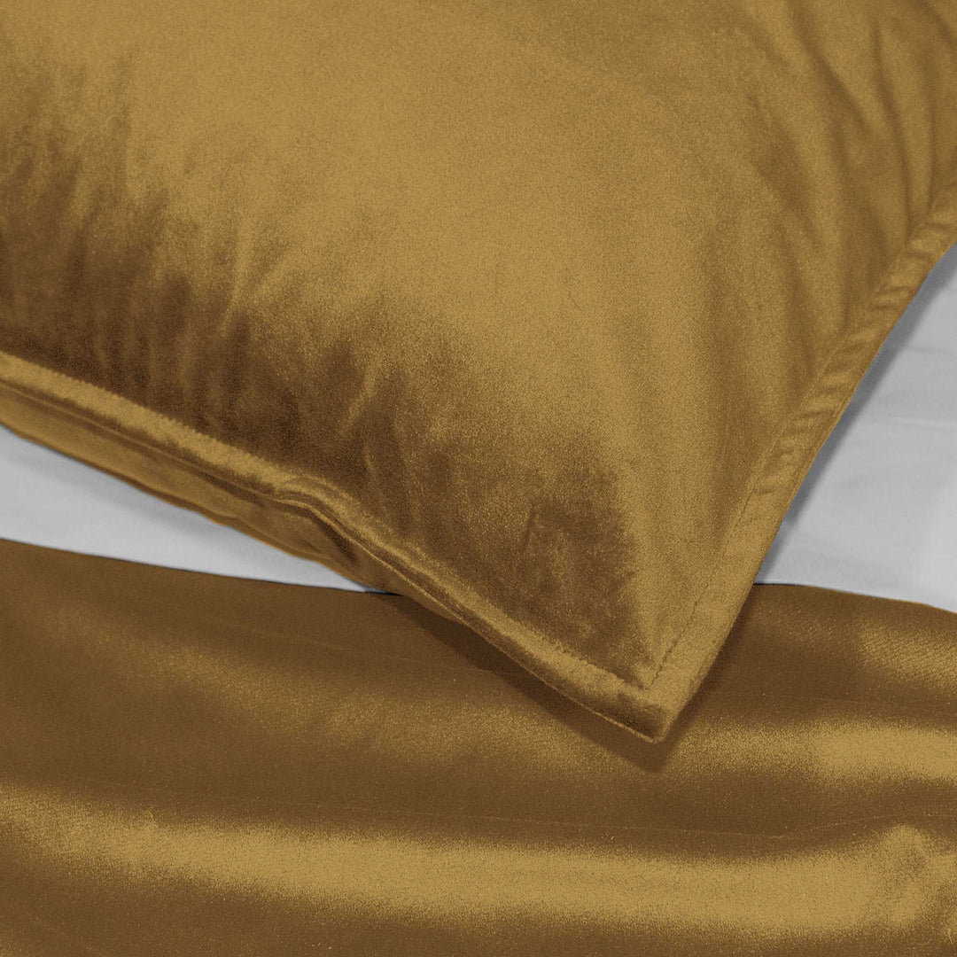 Cascade Velvet Curry 8 Piece Coverlet Set Coverlet By Colcha Linens