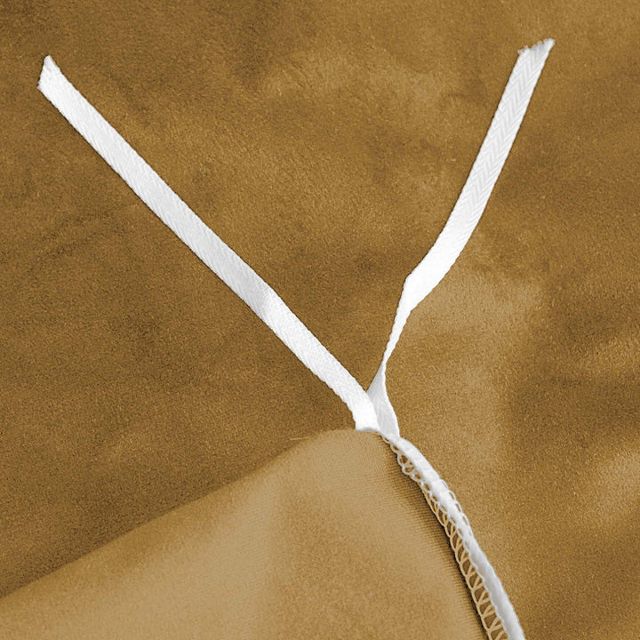 Cascade Velvet Curry 8 Piece Comforter Set Comforter Sets By Colcha Linens