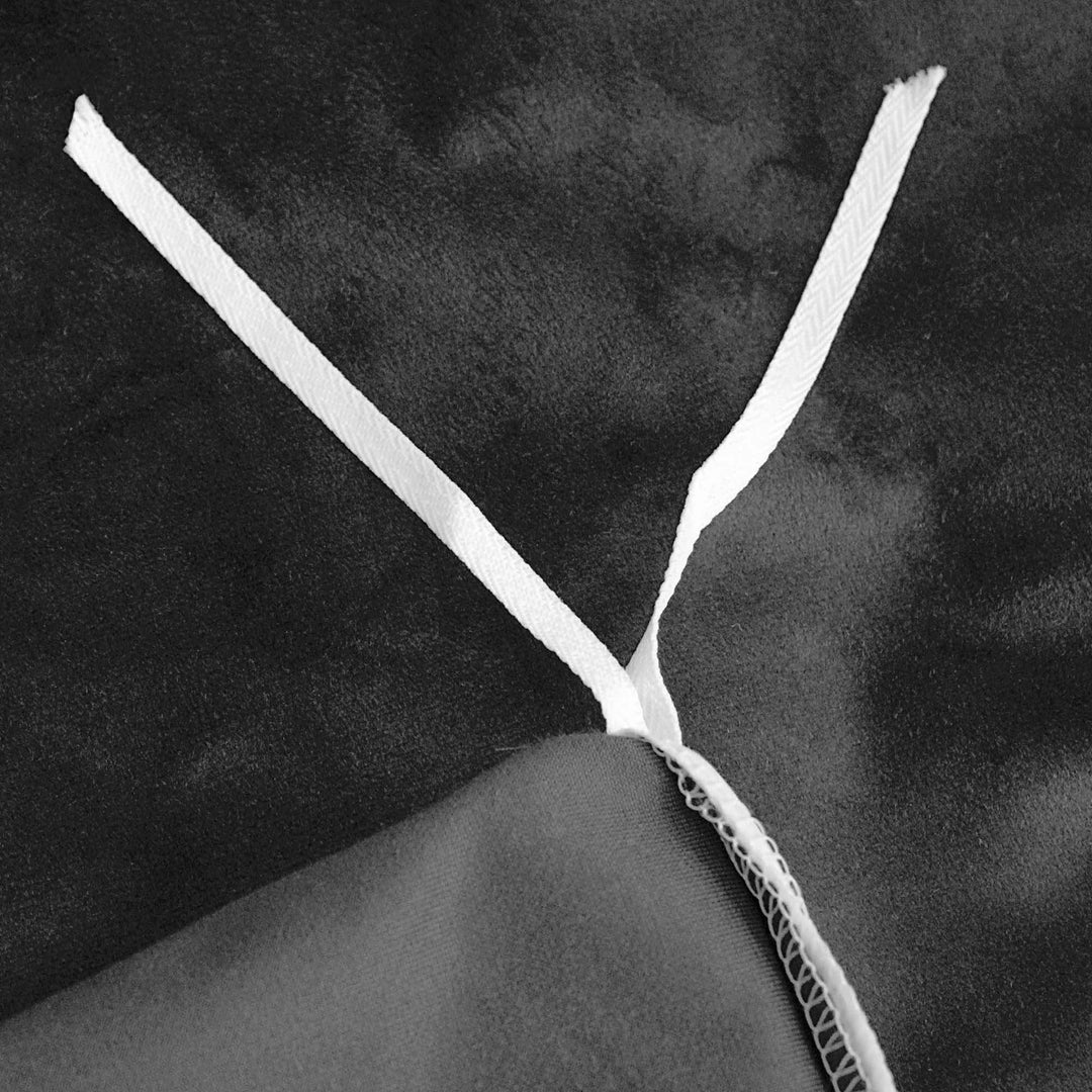 Cascade Velvet Ebony 8 Piece Duvet Cover Set Duvet Covers By Colcha Linens