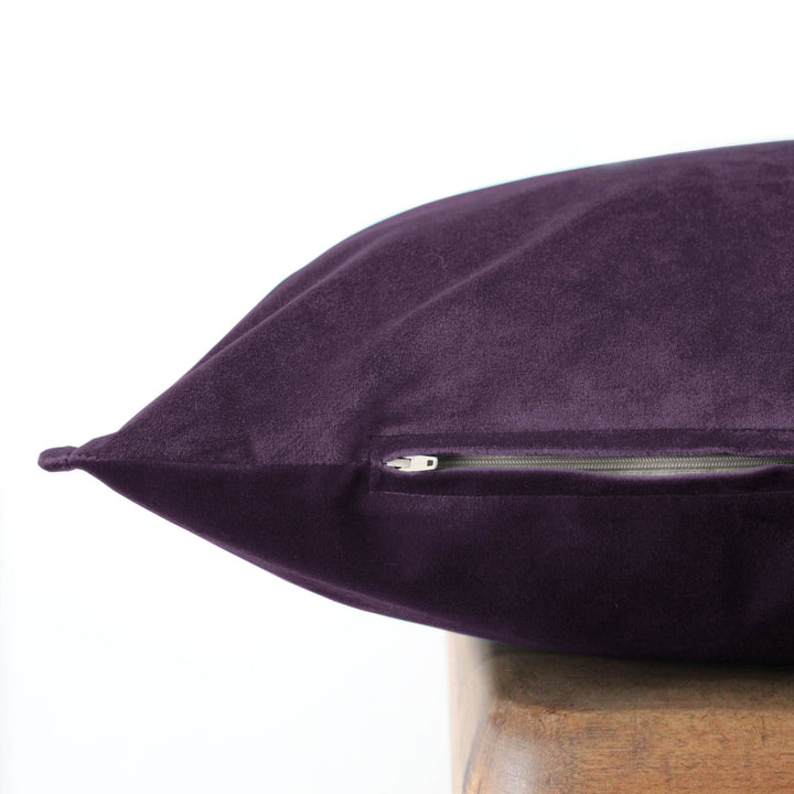 Cascade Velvet Eggplant 8 Piece Duvet Cover Set Duvet Covers By Colcha Linens