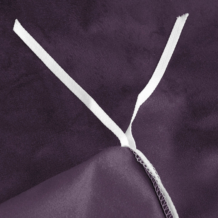 Cascade Velvet Eggplant 8 Piece Coverlet Set Coverlet By Colcha Linens