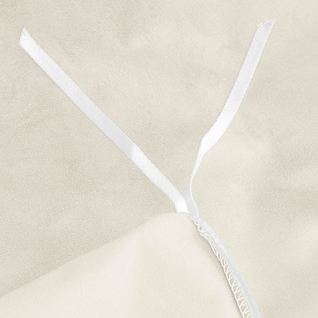 Cascade Velvet Ivory 8 Piece Comforter Set Comforter Sets By Colcha Linens