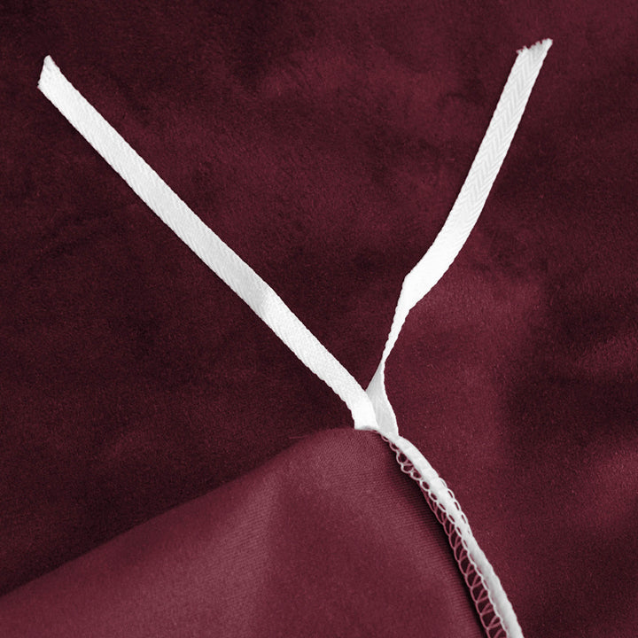 Cascade Velvet Merlot 8 Piece Duvet Cover Set Duvet Covers By Colcha Linens