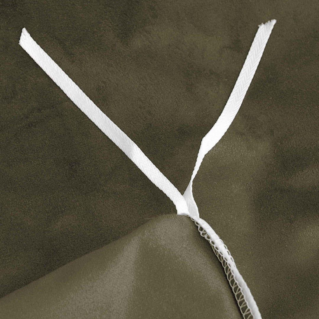 Cascade Velvet Olive 8 Piece Coverlet Set Coverlet By Colcha Linens