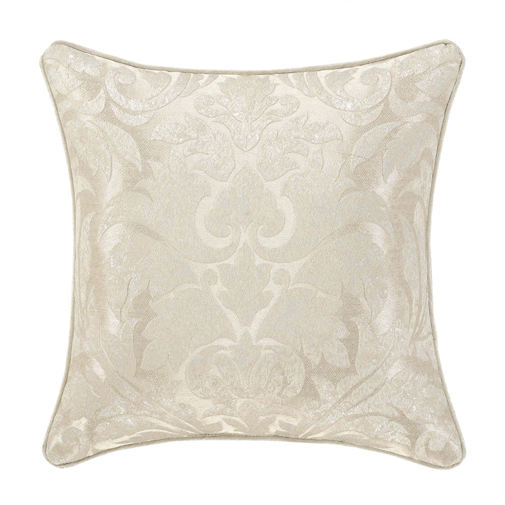 Celine Champagne Square Decorative Throw Pillow 20" x 20" Throw Pillows By J. Queen New York
