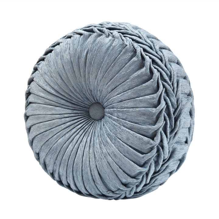 Celtic Spa Tufted Round Decorative Throw Pillow 15" x 15" Throw Pillows By J. Queen New York