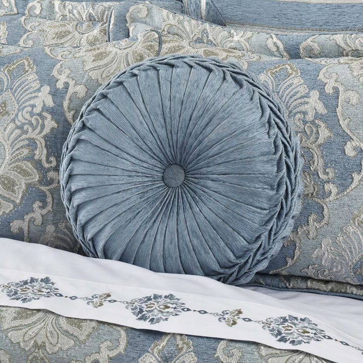 Celtic Spa Tufted Round Decorative Throw Pillow 15" x 15" Throw Pillows By J. Queen New York