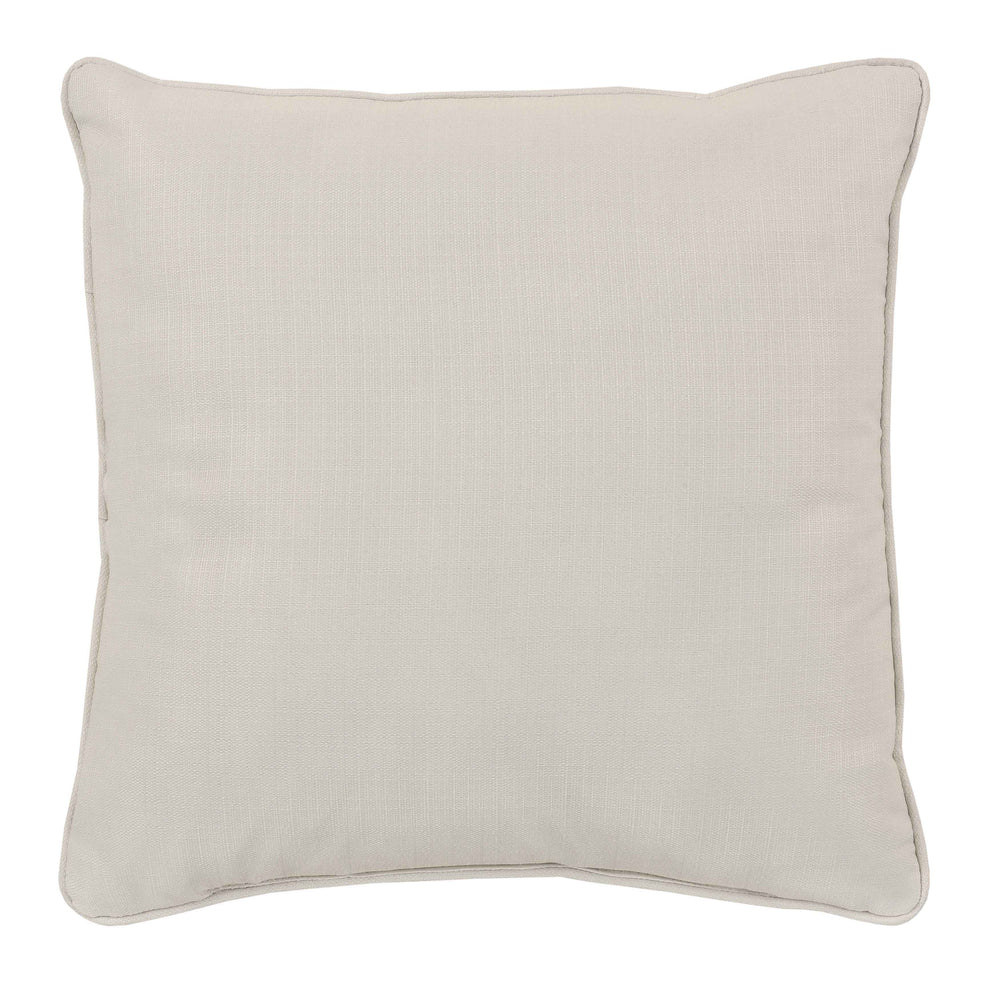 Chablis Ivory Square Decorative Throw Pillow 16" x 16" Throw Pillows By J. Queen New York