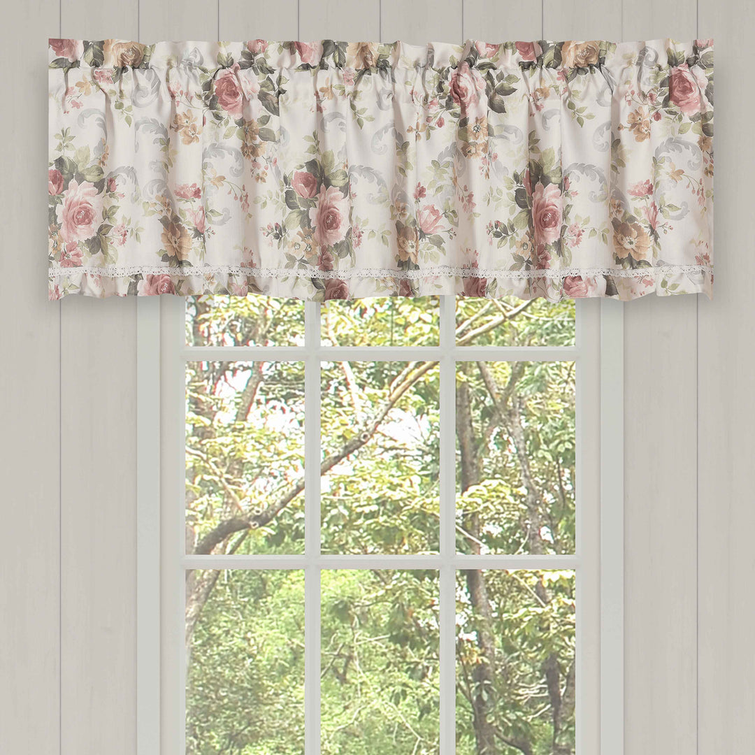 Chablis Rose Gold Straight Window Valance Window Valances By J. Queen New York