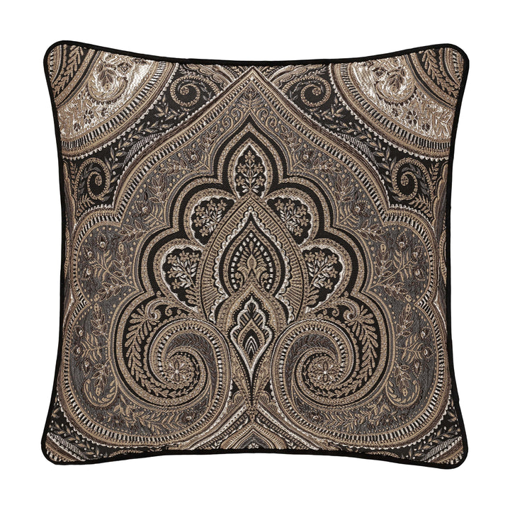 Cipriana Bronze Square Decorative Throw Pillow 20" x 20" Throw Pillows By J. Queen New York