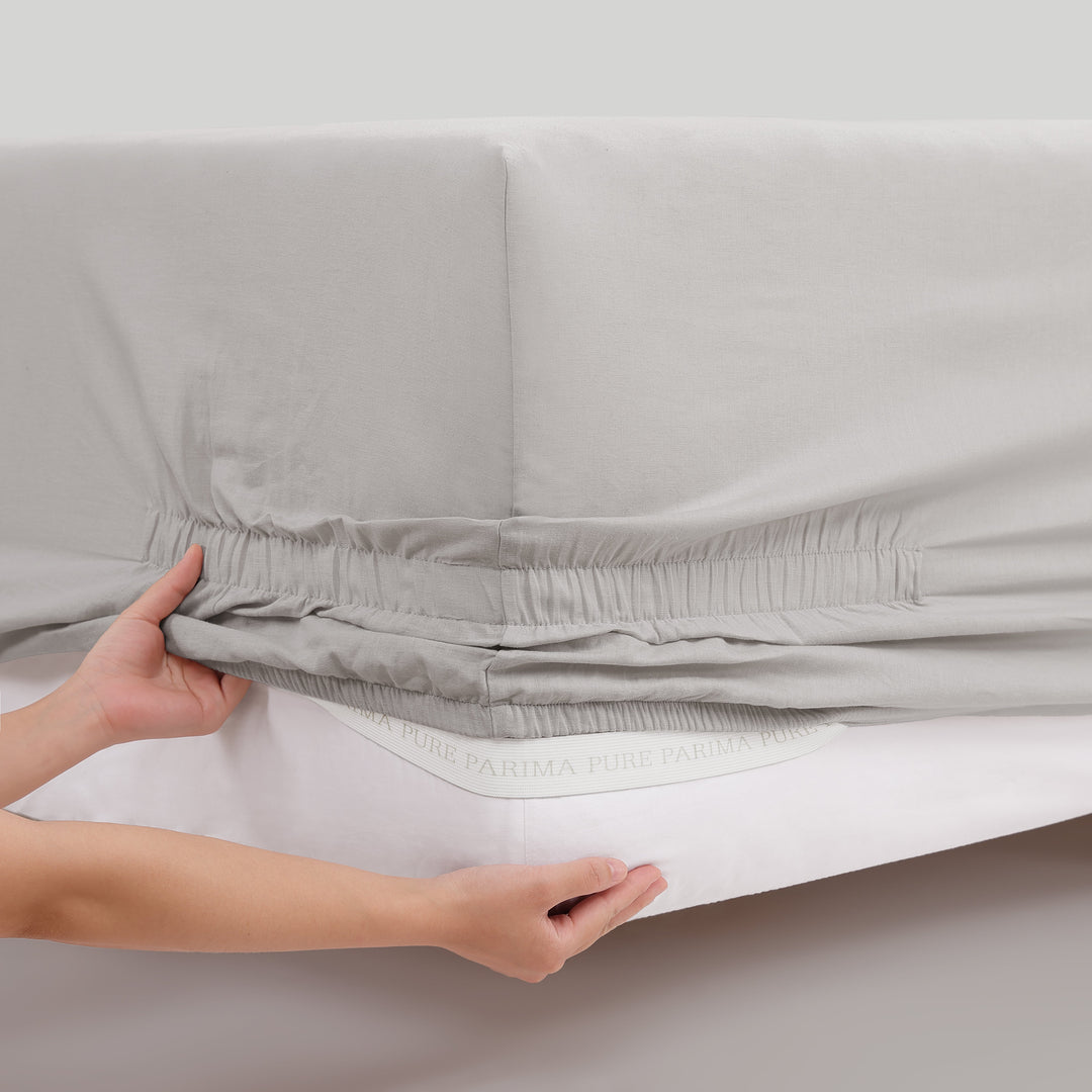 Egyptian Cotton-European Linen Fitted Sheet Fitted Sheet By Pure Parima