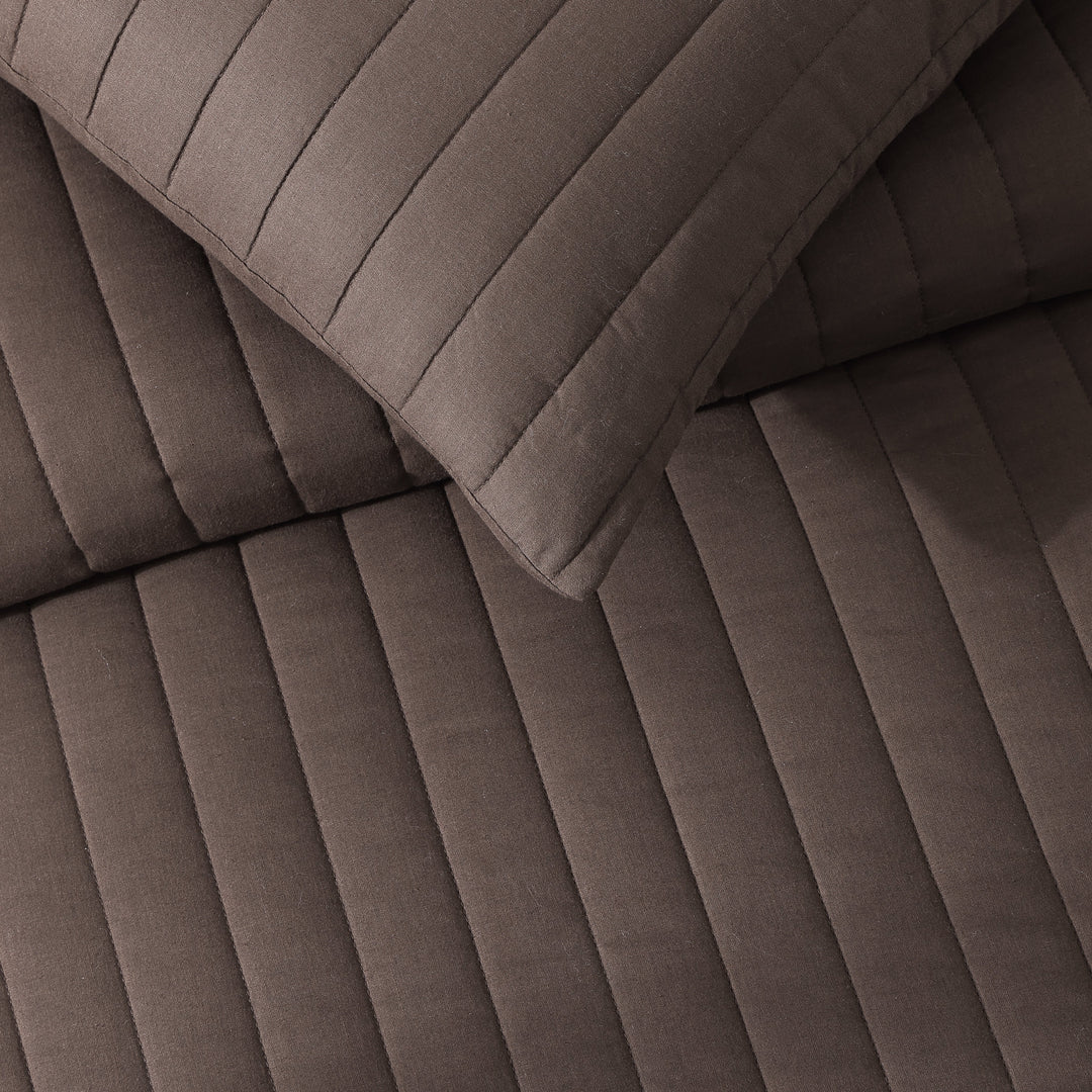 Egyptian Cotton-European Linen Quilt Set Coverlet By Pure Parima