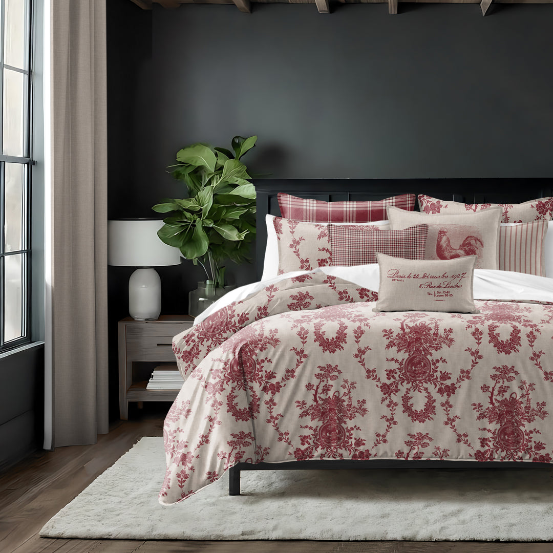 Country Lane Crimson 8 Piece Comforter Set Comforter Sets By Colcha Linens