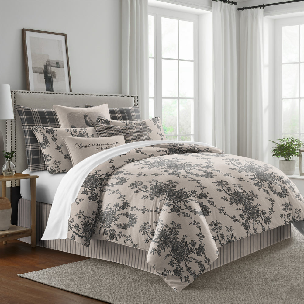 Country Lane Ebony 8 Piece Duvet Cover Set Duvet Covers By Colcha Linens
